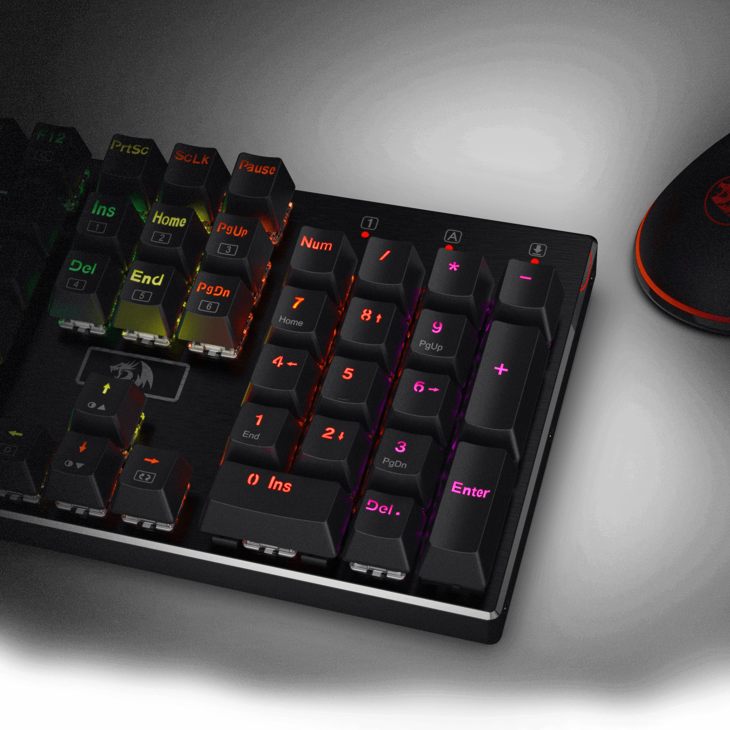 Redragon K556 SE RGB LED Backlit Wired Mechanical Gaming Keyboard, Aluminum  Base, 104 Keys Upgraded Socket, 3.5mm Sound Absorbing Foams, Hot-Swap 