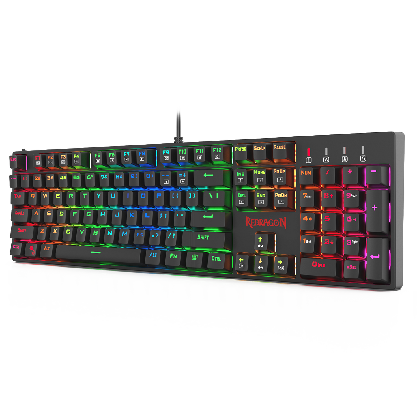 Redragon K582 SURARA RGB LED Backlit Mechanical Gaming Keyboard with104 Keys