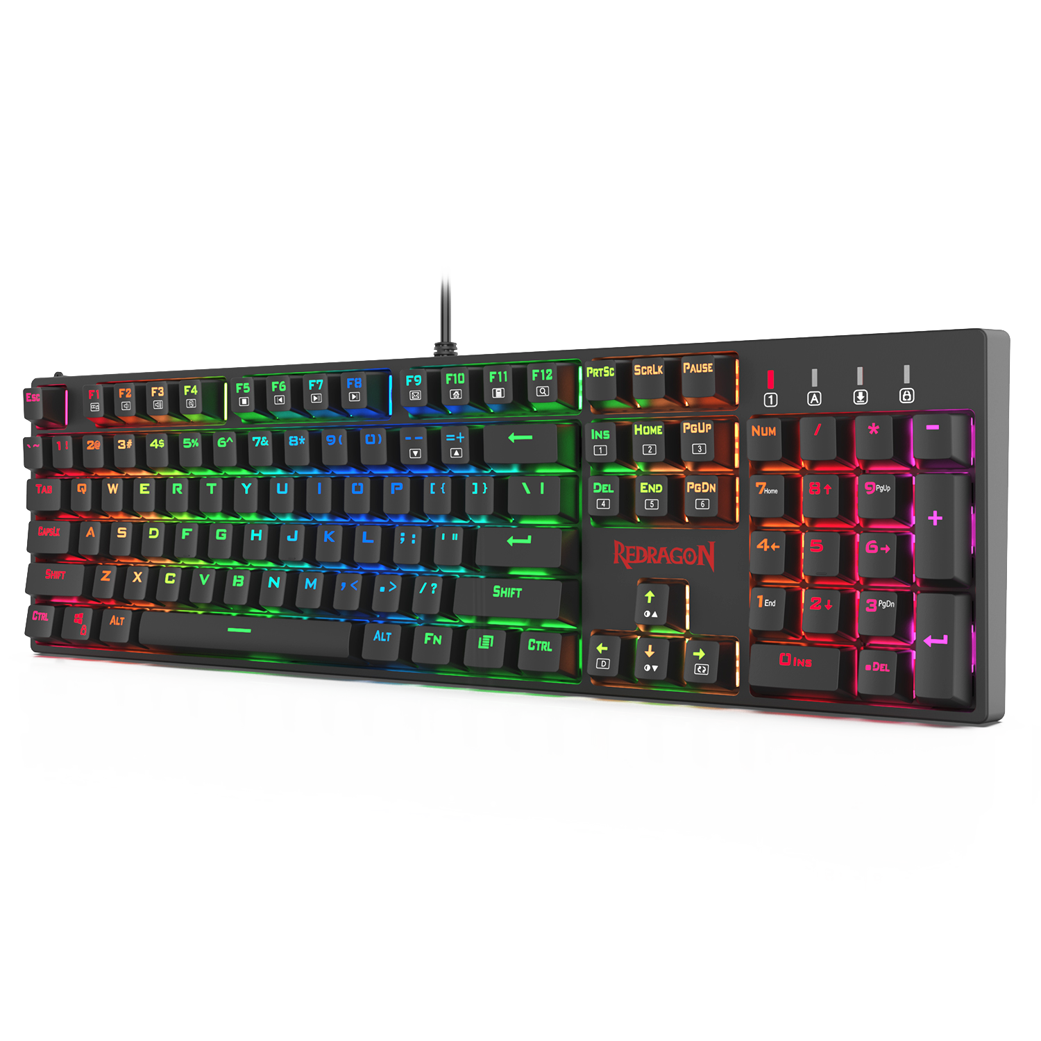 Redragon K582 SURARA RGB LED Backlit Mechanical Gaming Keyboard with104 Keys