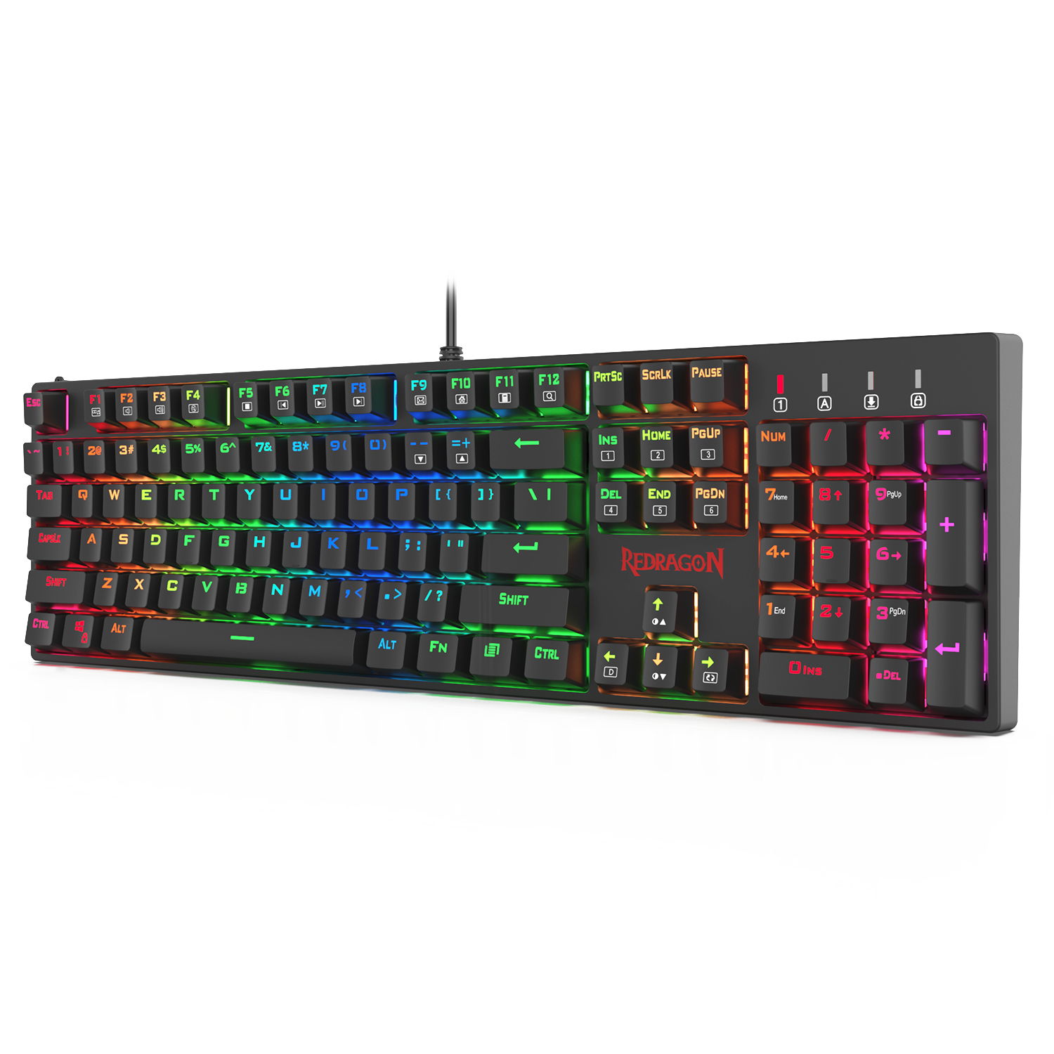 Redragon K582 SURARA RGB LED Backlit Mechanical Gaming Keyboard 