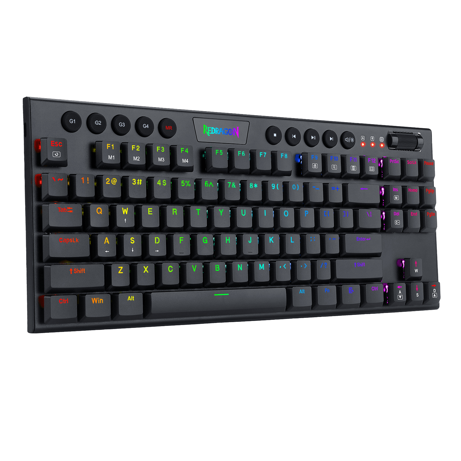 Redragon K622 Horus TKL RGB Mechanical Keyboard, Ultra-Thin Designed Wired Gaming Keyboard w/Low Profile Keycaps