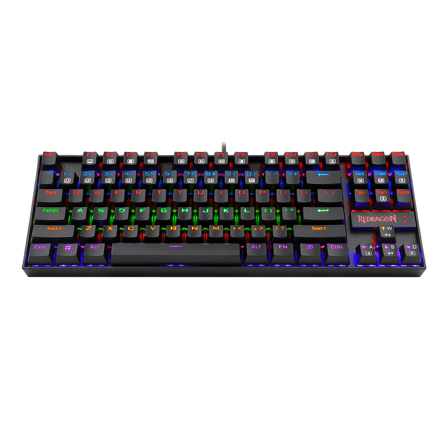 Redragon KUMARA K552 RGB LED Rainbow Backlit Wired Mechanical Keyboard ...
