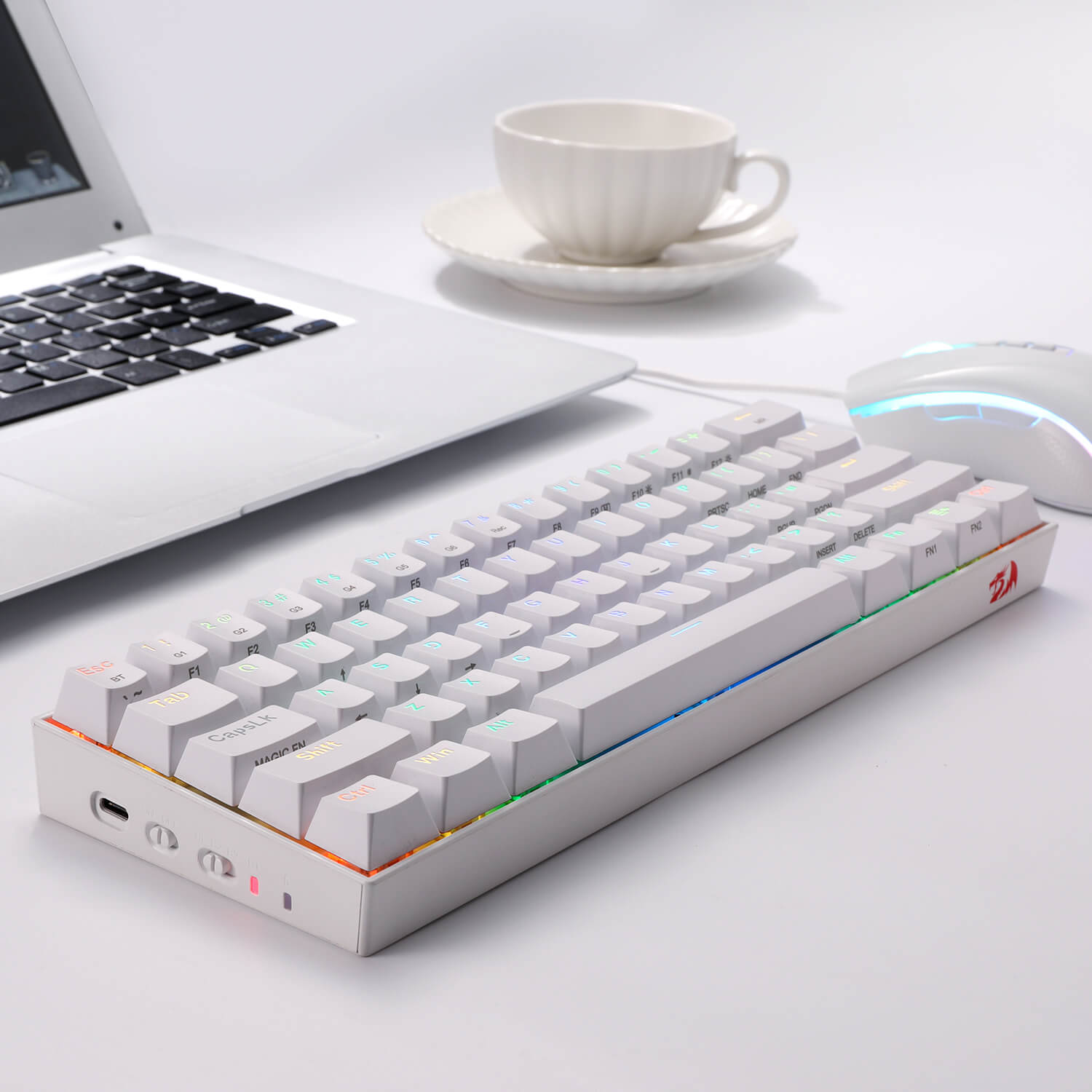 redragon k530 keyboard and m711 white bundle