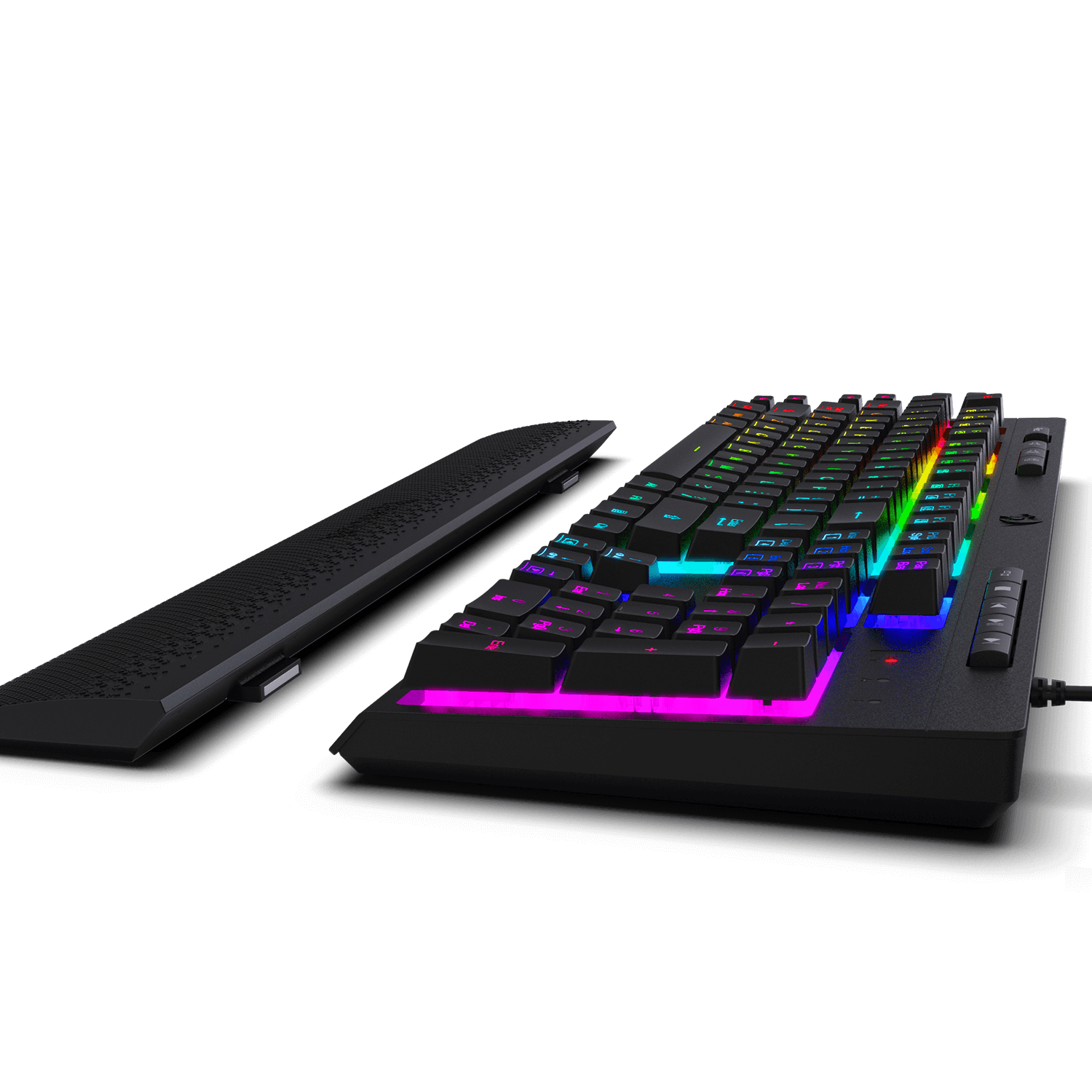 K512 Machine Redragon K512 SHIVA RGB Membrane Gaming Keyboard with Multimedia Keys ...