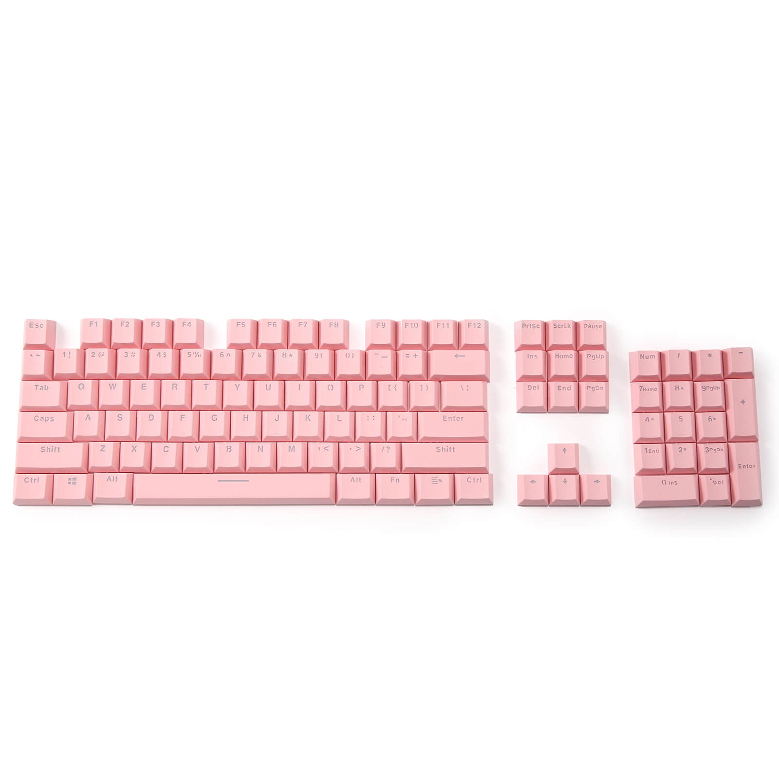 LTC LavaCaps Double Shot PBT 104 Keycaps Set with Translucent Layer