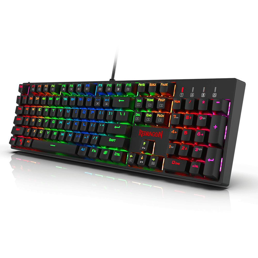 redragon k582 surara rgb led backlit mechanical gaming keyboard review