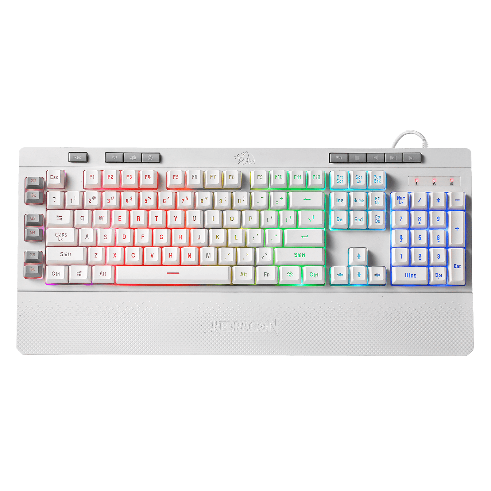 redragon white budget keyboard