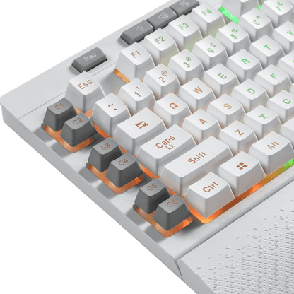 white gaming keyboard